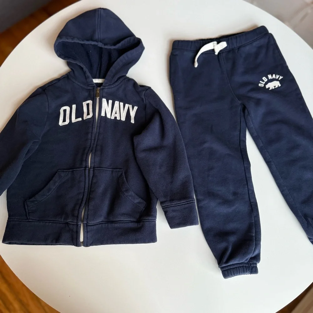 Old Navy Kids Navy Blue Hoodie and Joggers